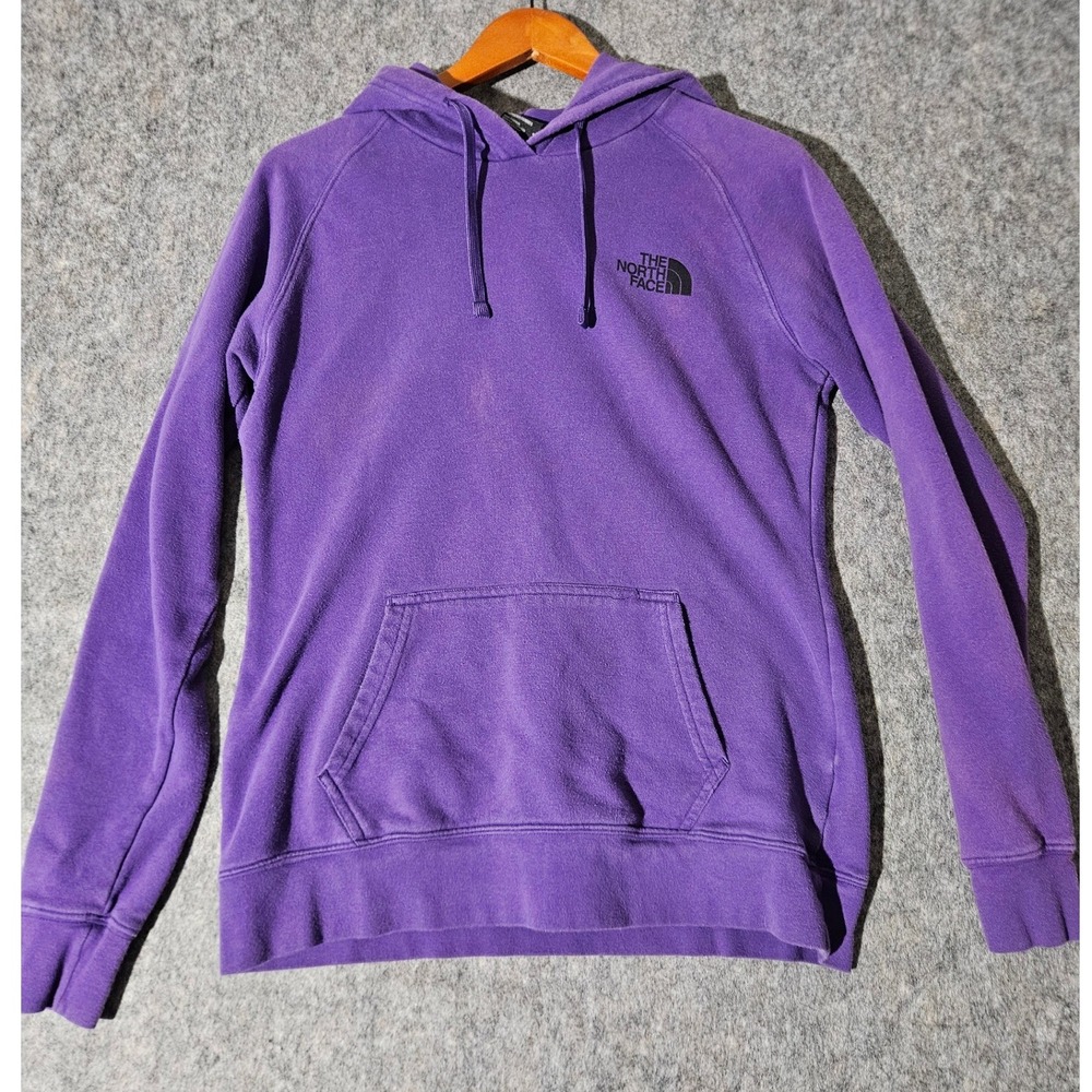 The North Face Hoodie Womens Medium Purple Never Stop Exploring Graphic Pullover